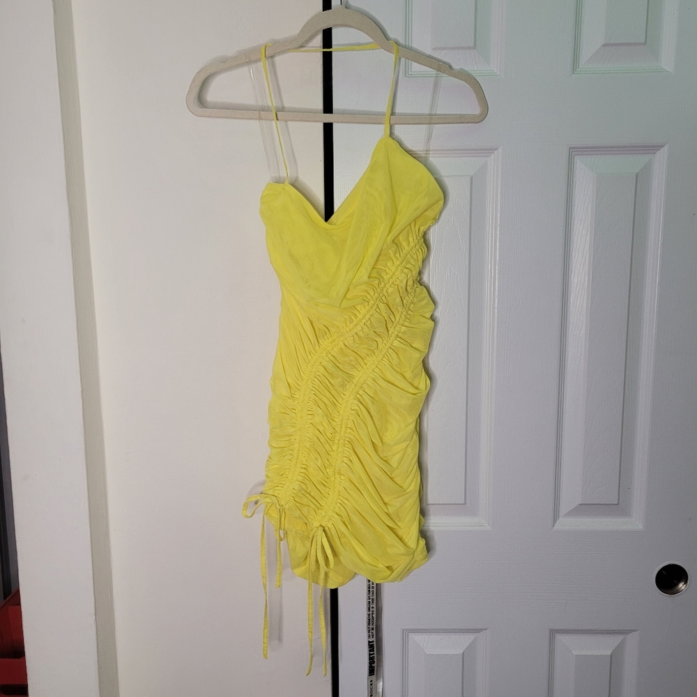 NWT Mistress Rocks Swing It On Dress in Lemon Size XS - Picture 4 of 11